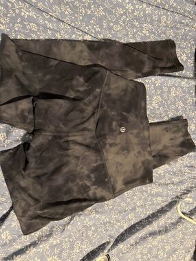 lululemon athletica Black Tie-Dye Leggings